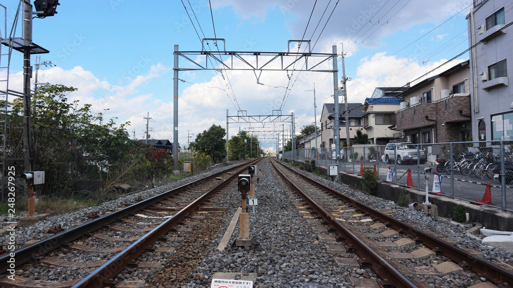 Railroad in Kyoto