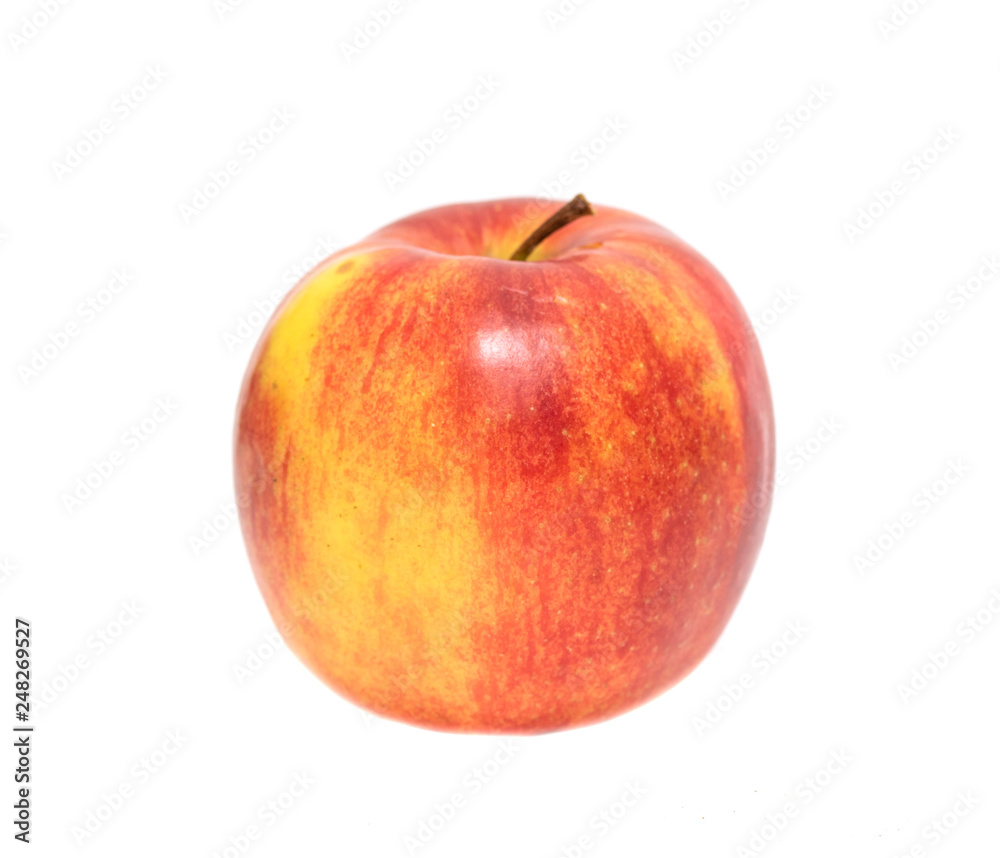 Ripe apple on a white background, studio photo. Ripe apple on a white background, studio photo.