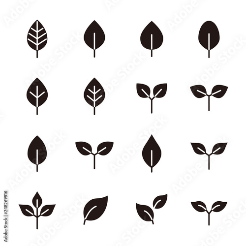 Leaf  icon set