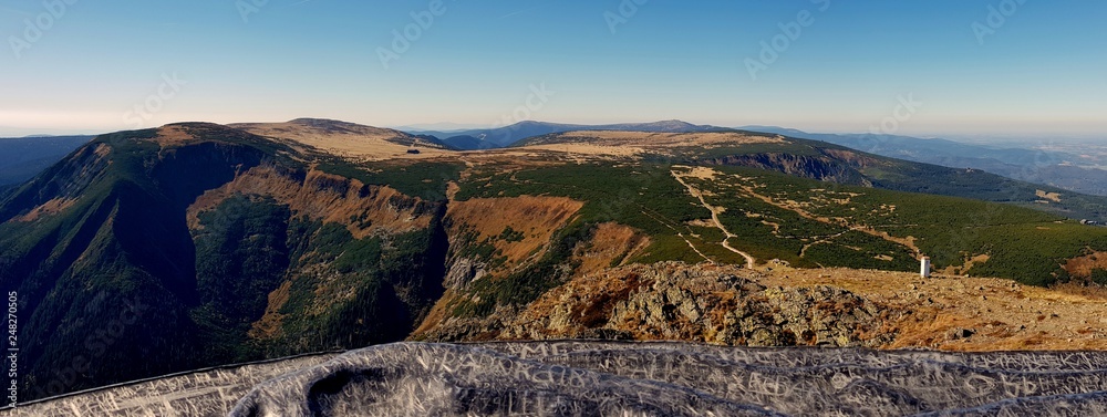 Równia pod Śnieżka, view of the mountain plateau in the national park in the Giant Mountains near Karpacz