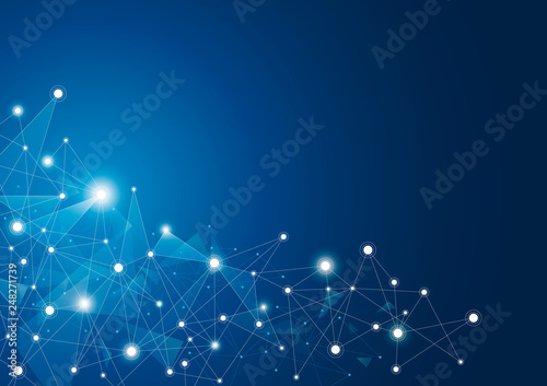 Abstract global network connection background vector illustration
