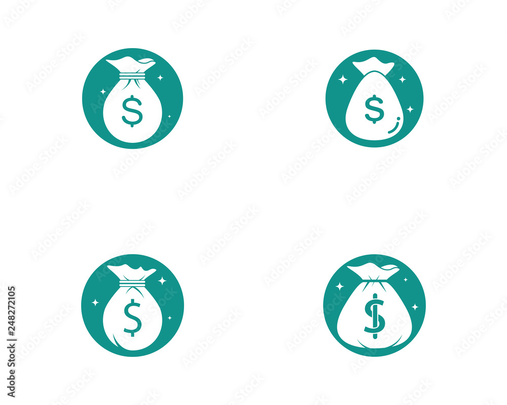 Money bag icon illustration isolated sign symbol. Money bag vector logo. Money bag icon illustration isolated sign symbol. Money bag vector logo.