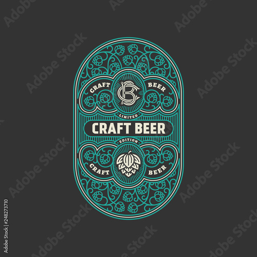 Beer label design