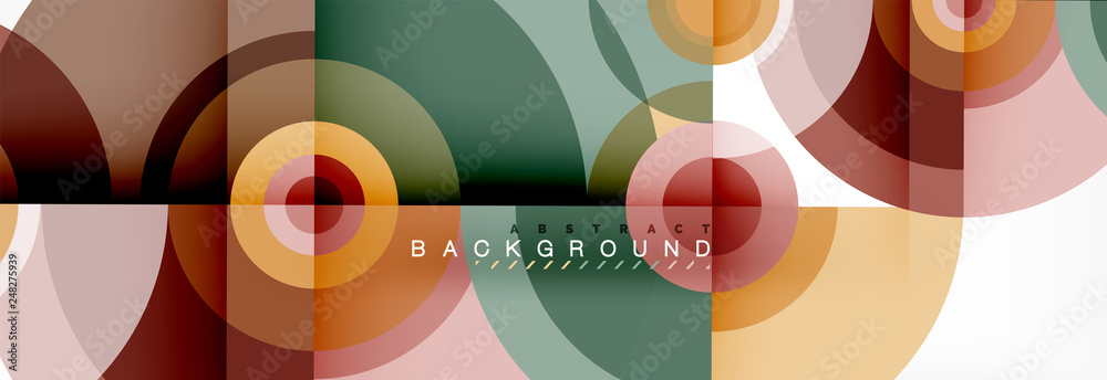 Round circles and triangles abstract background Round circles and triangles abstract background