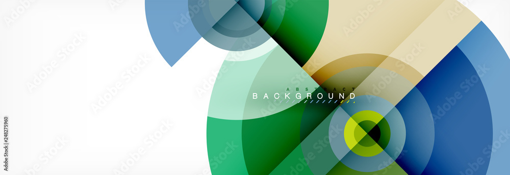 Minimal geometric circles and triangles abstract background, techno modern design, poster template Minimal geometric circles and triangles abstract background, techno modern design, poster template