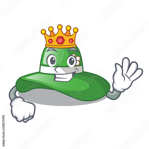 King beach hat in the mascot closet