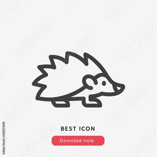 hedgehog icon vector