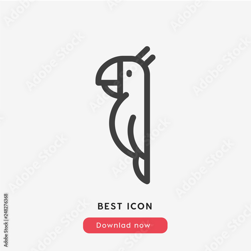 parrot icon vector