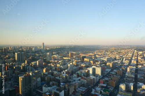 City of Johanneburg aerial view, South Africa photo