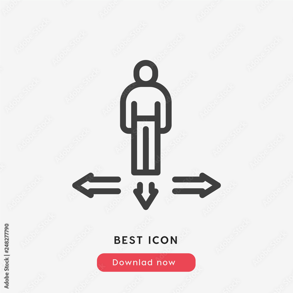 direction of man icon vector direction of man icon vector