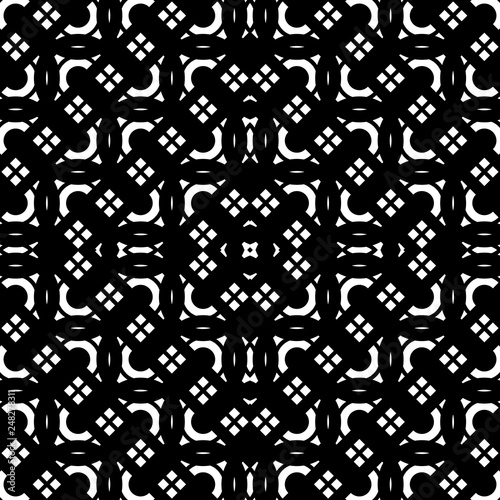 Design seamless monochrome grid pattern © amicabel