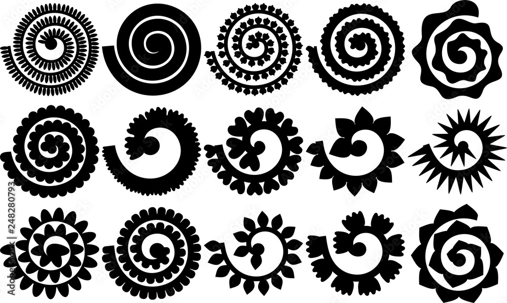 Rolled Flowers For Origami And Quilling, Flowers Templates Rolled Flowers For Origami And Quilling, Flowers Templates