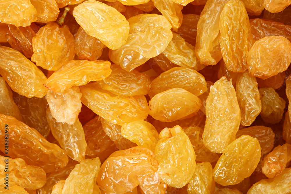 Tasty raisins as background, top view. Healthy dried fruit Tasty raisins as background, top view. Healthy dried fruit