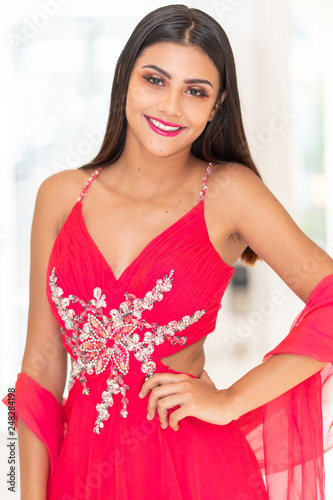 Teen Girl At Prom