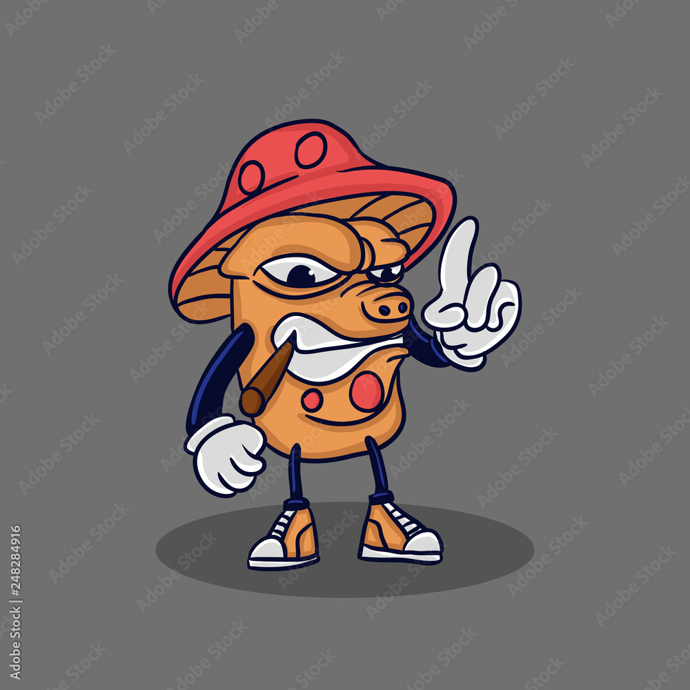 mushroom monster mascot