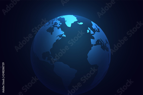 blue earth planet world background