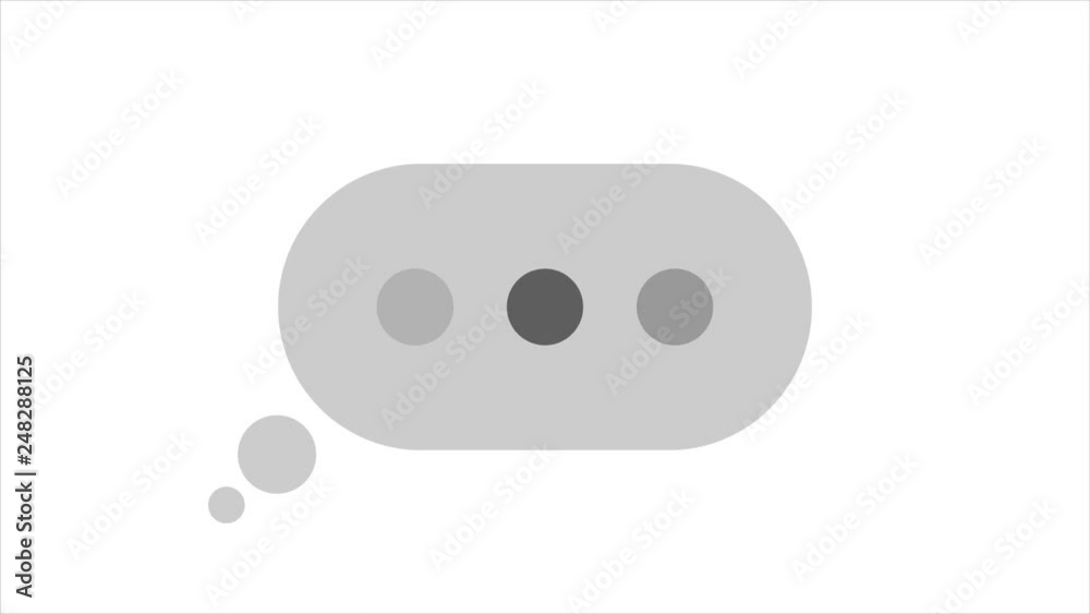 animation text message with alpha matte