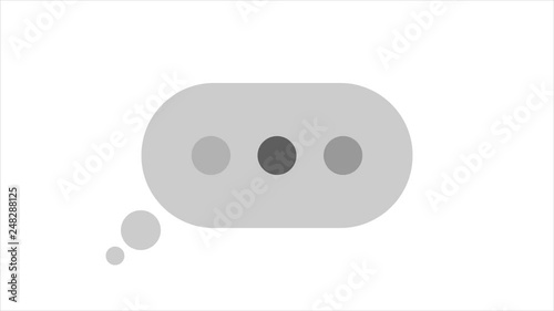 animation text message with alpha matte