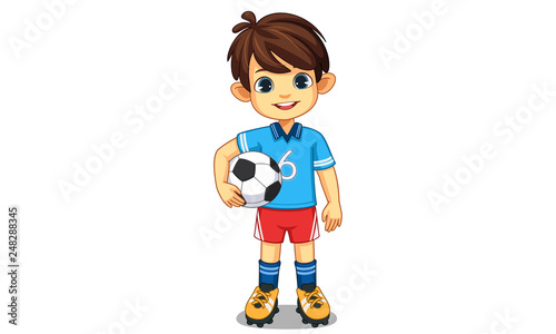Cute little soccer player 2