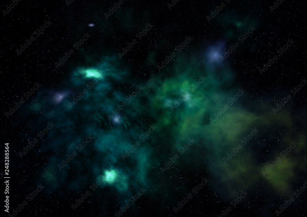 Small part of an infinite star field. 3D rendering Small part of an infinite star field. 3D rendering