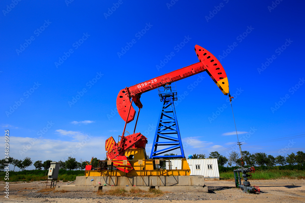 The oil pump, industrial equipment The oil pump, industrial equipment