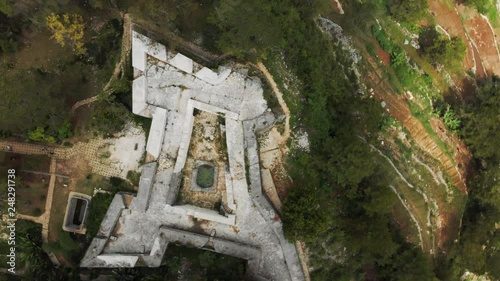 Aerial View Panning 90 Degrees Above the Citadel of Henri Christophe photo