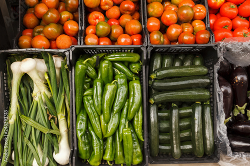 Vegetables for Sale in a Market in Estepona Spain photo