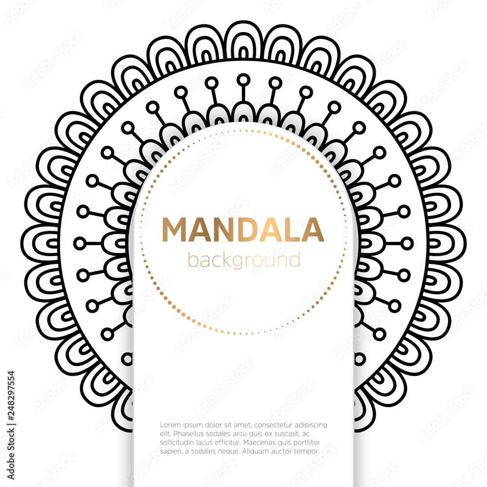 Vector indian Mandala Vector indian Mandala