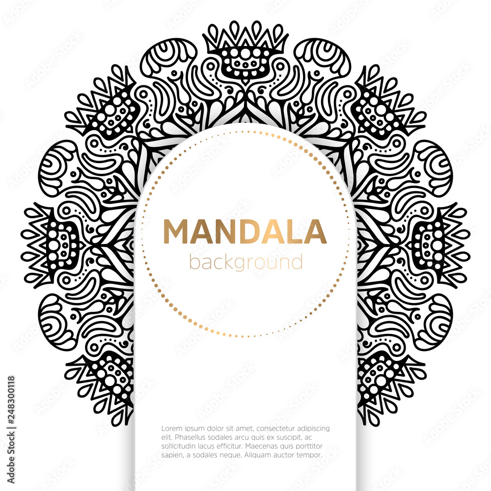 Vector indian Mandala Vector indian Mandala