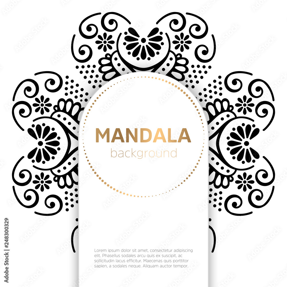 Fototapeta premium Vector indian Mandala