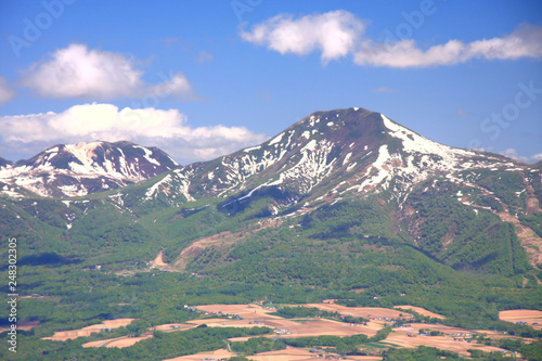 Niseko Annupuri of the remaining snow photo