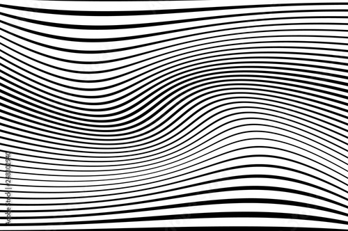 Abstract pattern. Texture with wavy, curves lines.