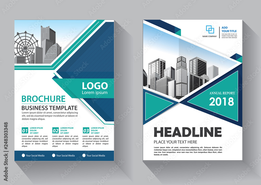 Business abstract vector template. Brochure design, cover modern layout, annual report, poster, flyer in A4 with colorful triangles, geometric shapes for tech, science, market with light background Business abstract vector template. Brochure design, cover modern layout, annual report, poster, flyer in A4 with colorful triangles, geometric shapes for tech, science, market with light background