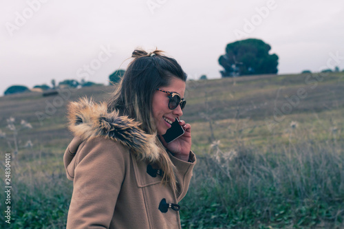 woman phone call