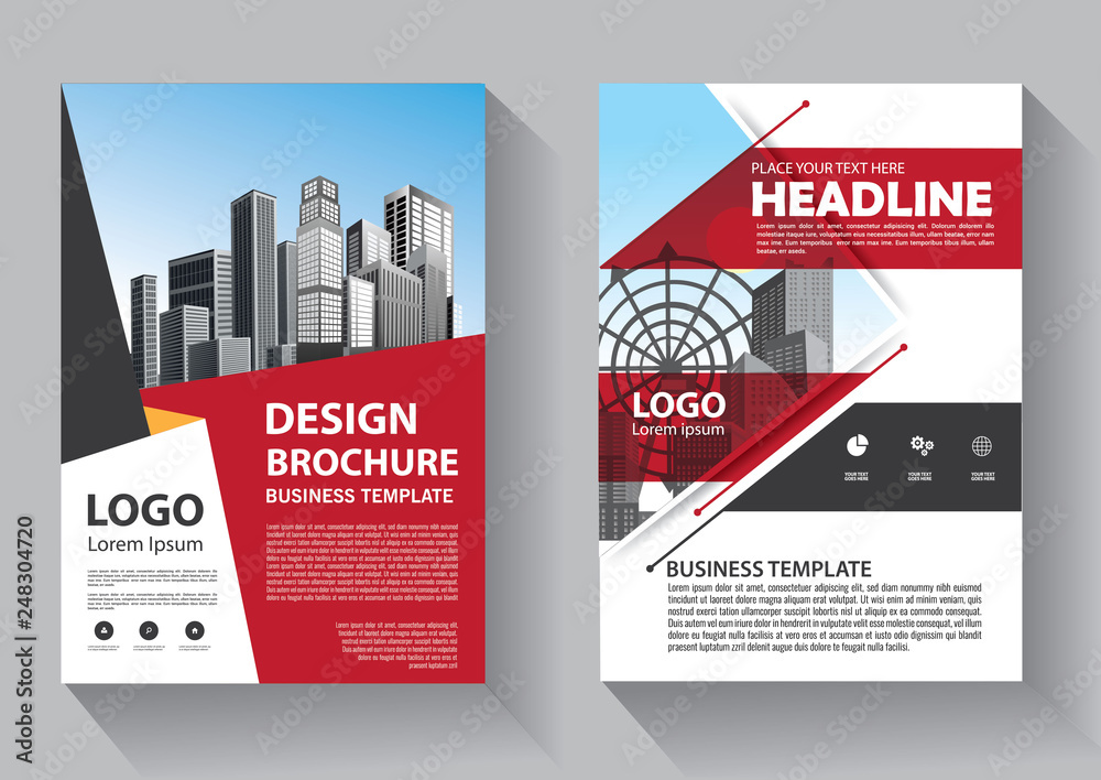 Business abstract vector template. Brochure design, cover modern layout, annual report, poster, flyer in A4 with colorful triangles, geometric shapes for tech, science, market with light background Business abstract vector template. Brochure design, cover modern layout, annual report, poster, flyer in A4 with colorful triangles, geometric shapes for tech, science, market with light background