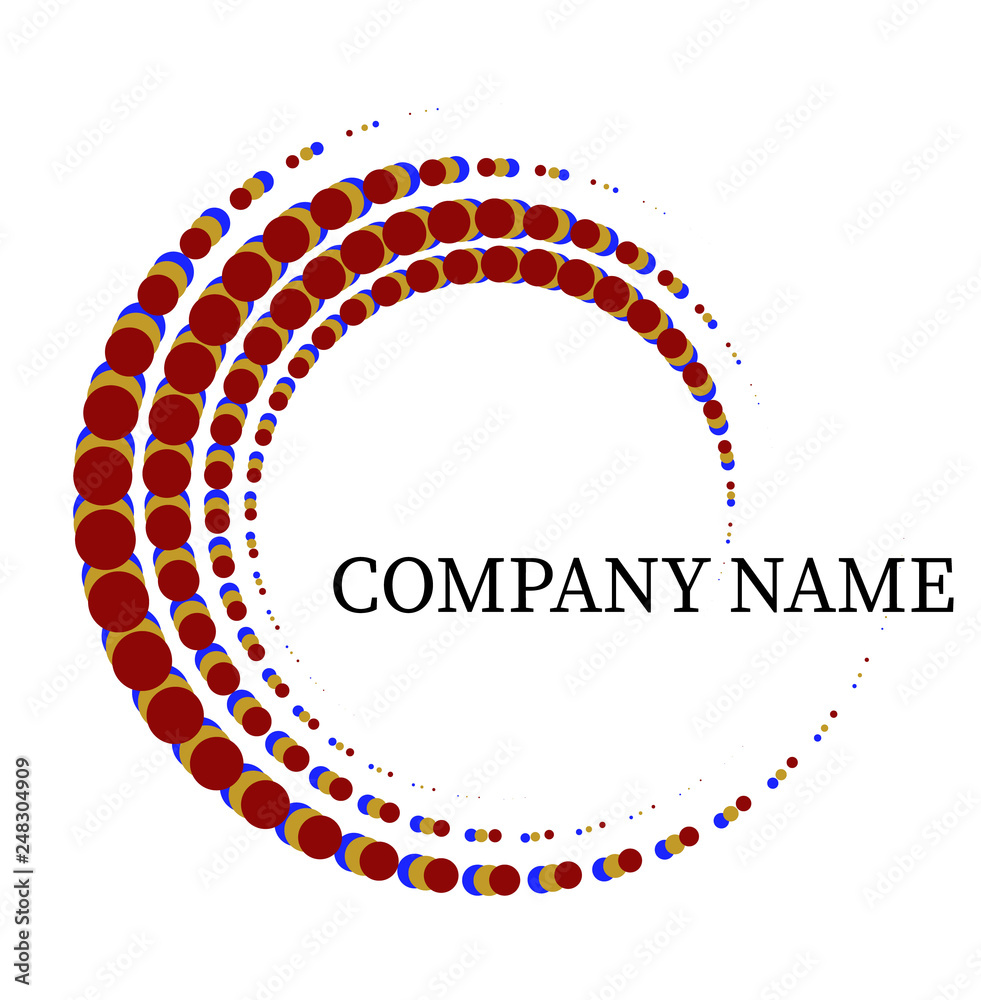 Fototapeta premium Creative logo template with white background.