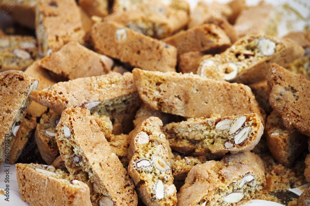 Traditional italian Cantuccini cookies Traditional italian Cantuccini cookies