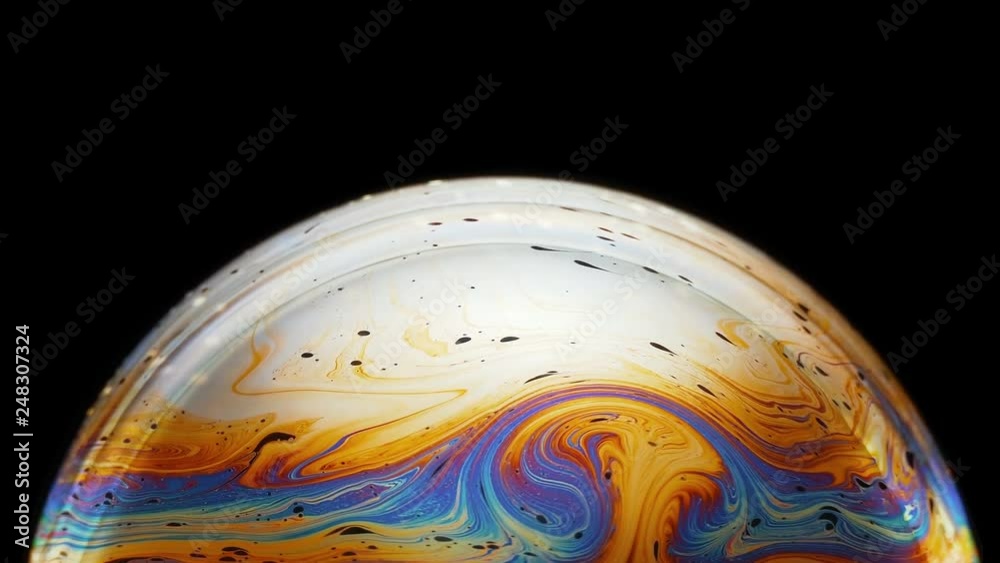 fascinating and magical movement of bright rainbowcolored neon streaks