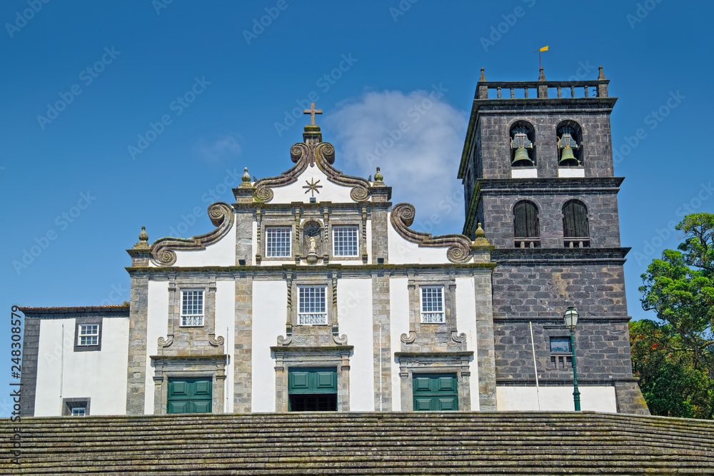 Church of Our Lady of the Star (Portuguese: Igreja Matriz de Nossa Senhora da Estrela), built in 15th century and located in Ribeira Grande town on Sao Miguel island of Azores, Portugal.