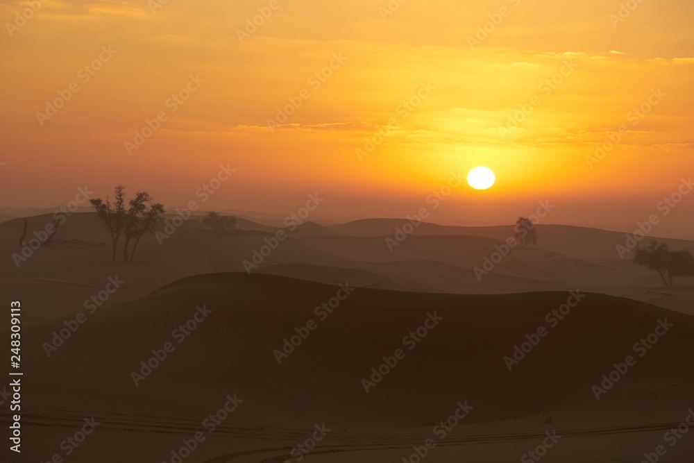 Sonnenaufgang in der Wüste Sonnenaufgang in der Wüste