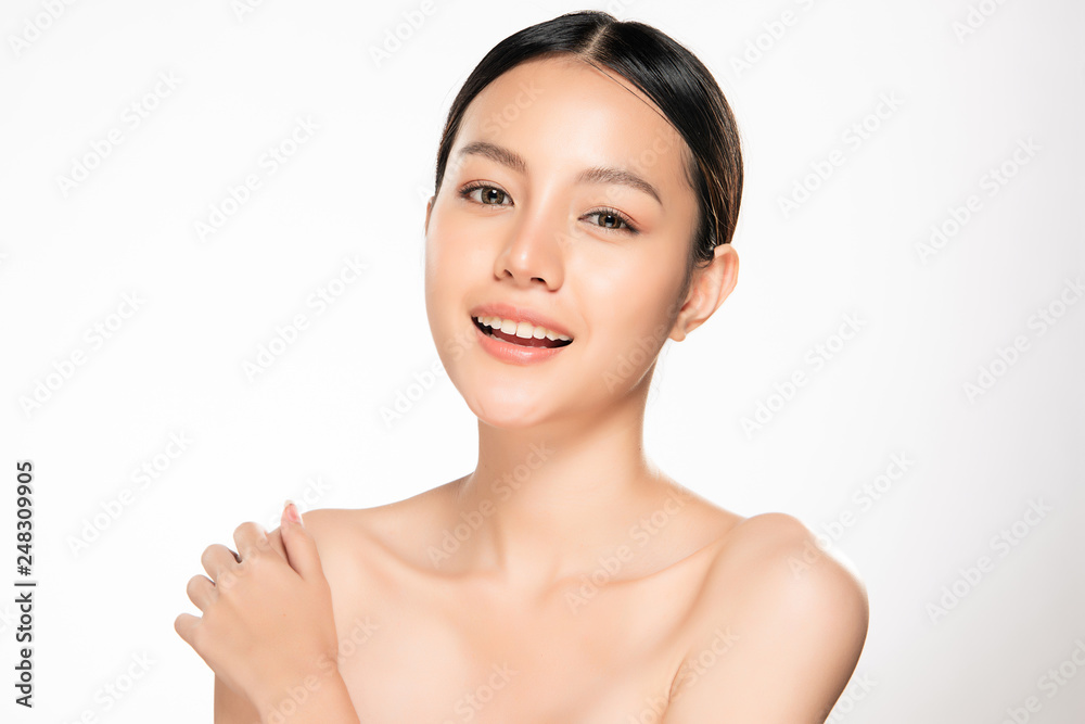 Beautiful Young asian Woman with Clean Fresh Skin Beautiful Young asian Woman with Clean Fresh Skin