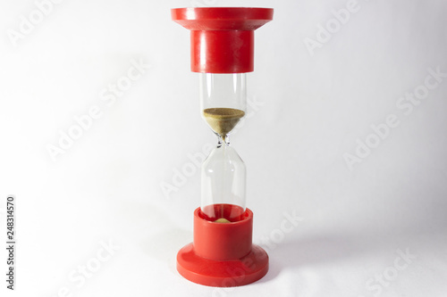 hourglass on a white background