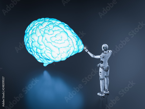 Artificial intelligence brain photo