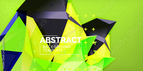 Triangular low poly background design
