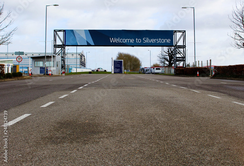Welcome Silverstone Circuit Sign