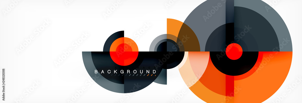 Obraz premium Modern circle background