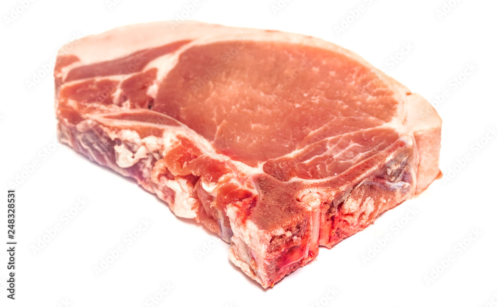 raw meat steak on white background raw meat steak on white background