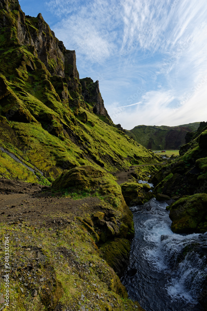 Landschaft bei Pakgil, F214, Island