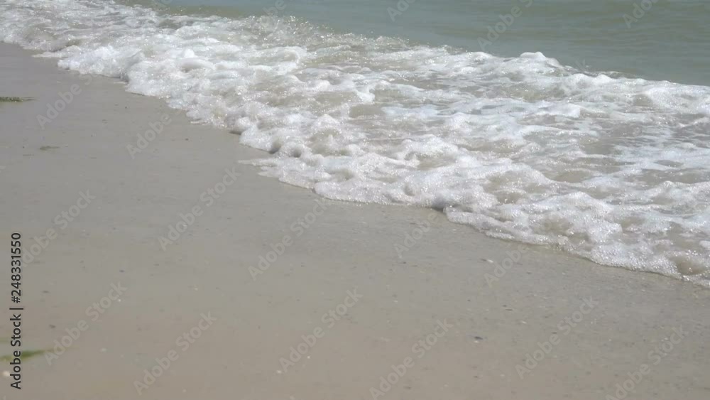 Man goes to sea. Slow motion Man goes to sea. Slow motion