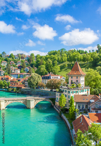 View of Bern. View of the river Aare